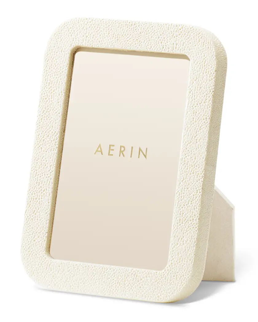 Aerin Cream Shagreen Frame - Image 2