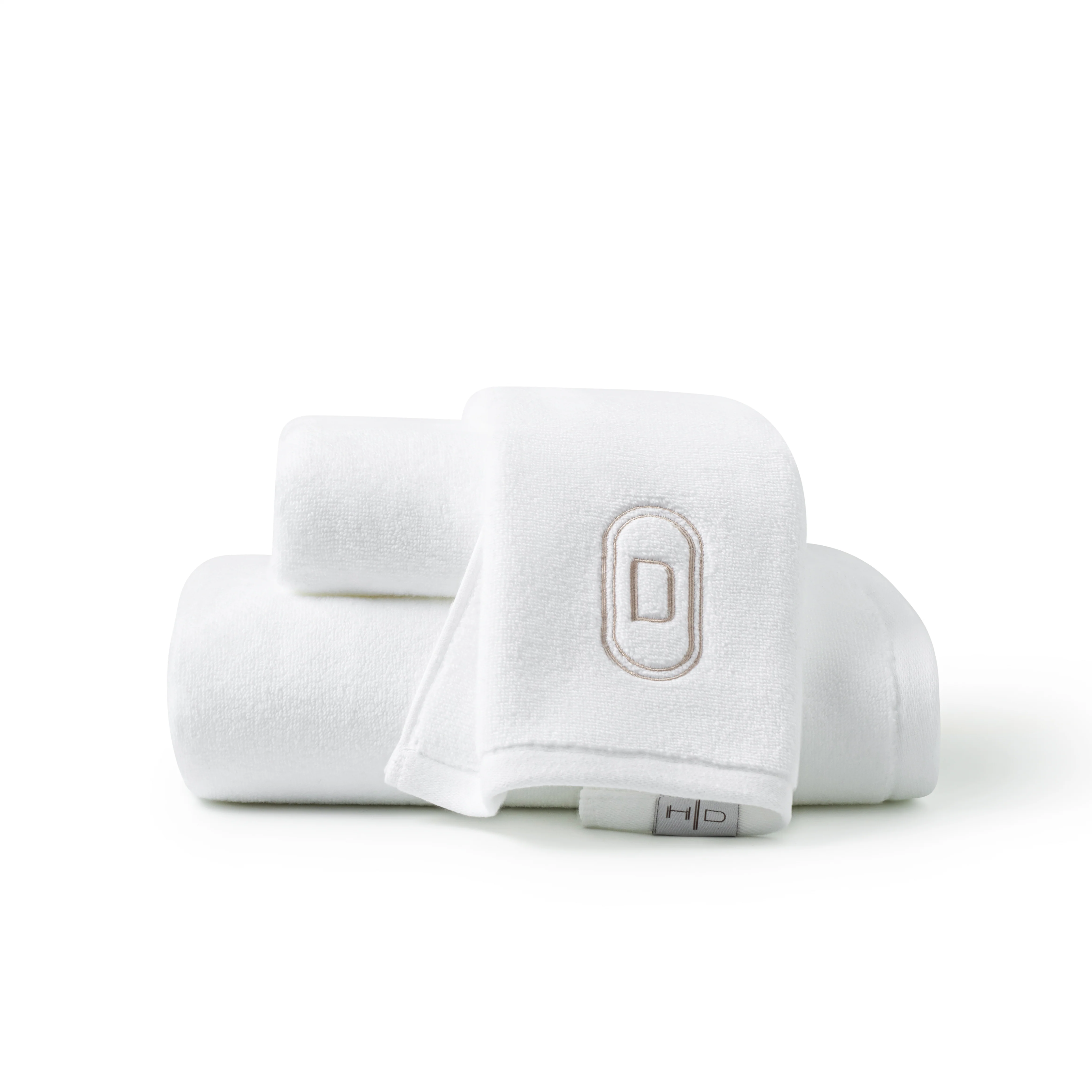 DH Oval Monogram Embroidered Fingertip Towel - Image 4