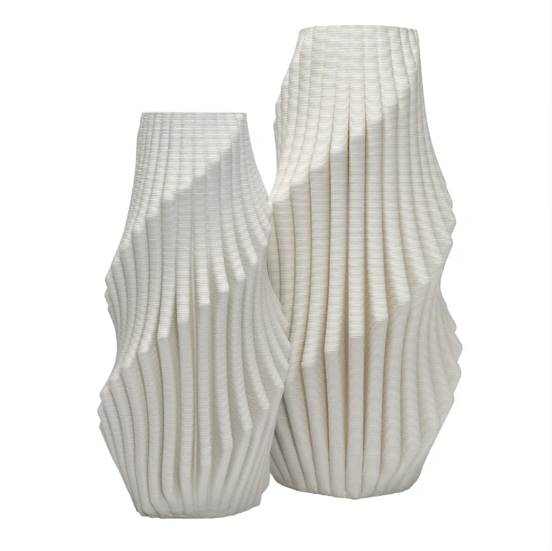Spearman White Textured Vase - Image 3