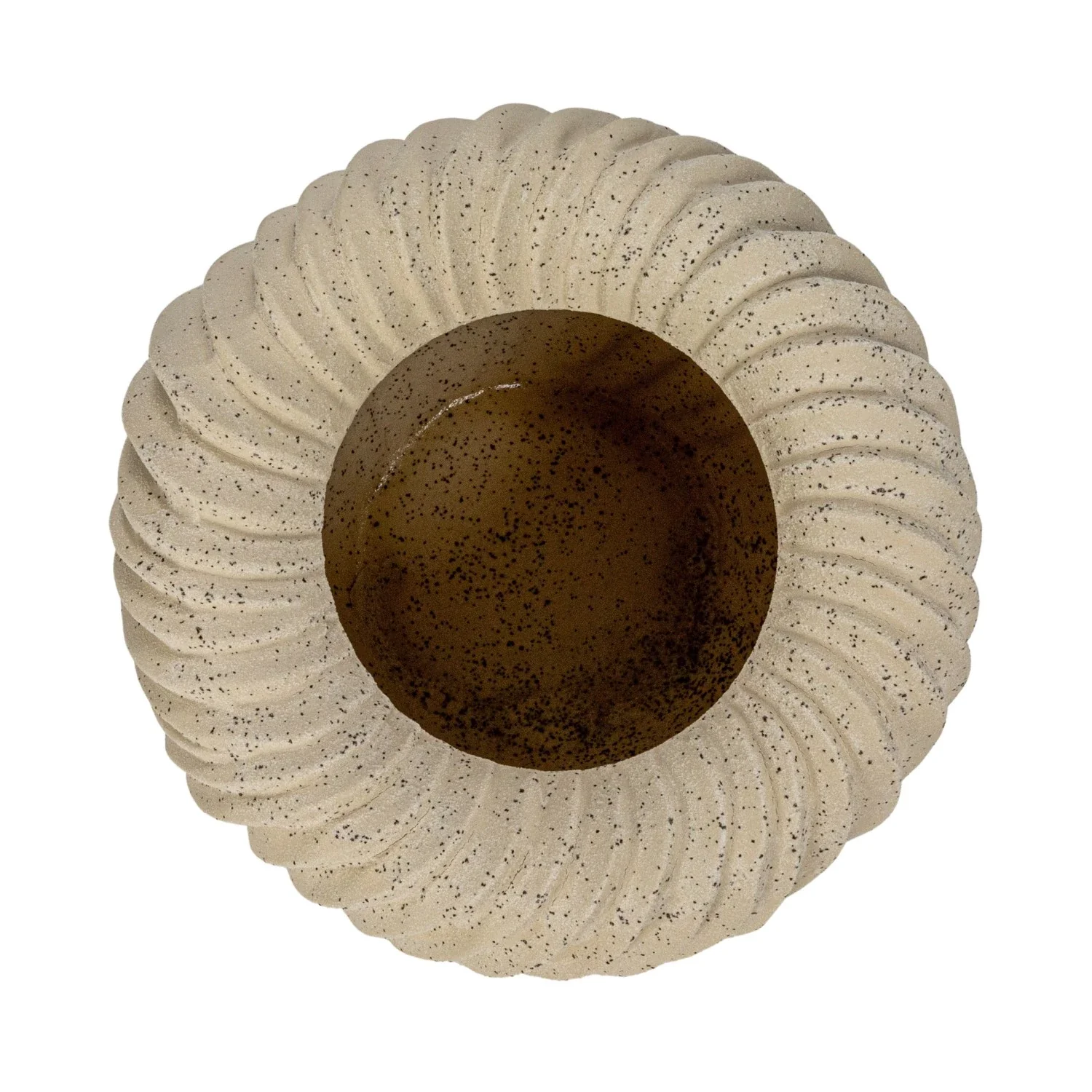 Stoneware Pleated Planter - Image 3