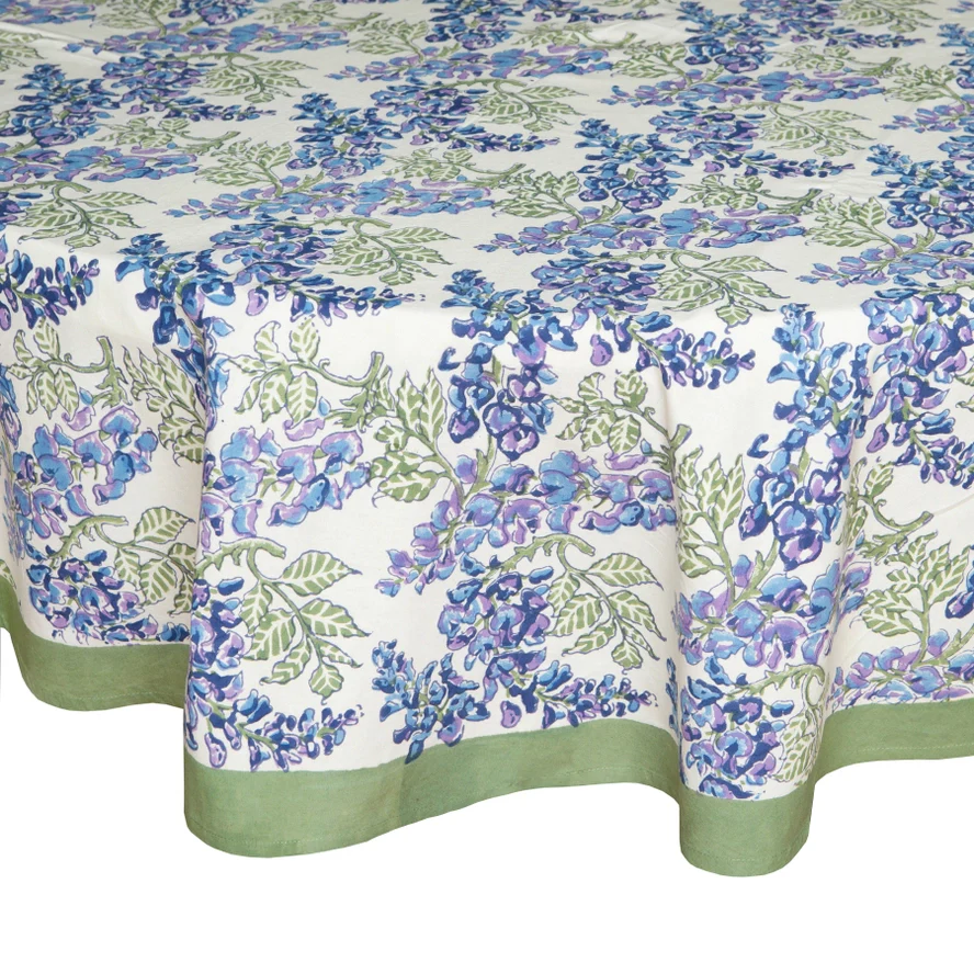 Wisteria Blue & Green Tablecloth - Image 7